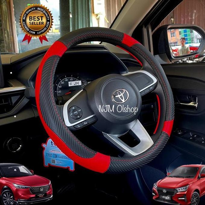 Sarung Stir Mobil Agya - Ayla / Cover Stir Mobil Brio Satya - Brio RS