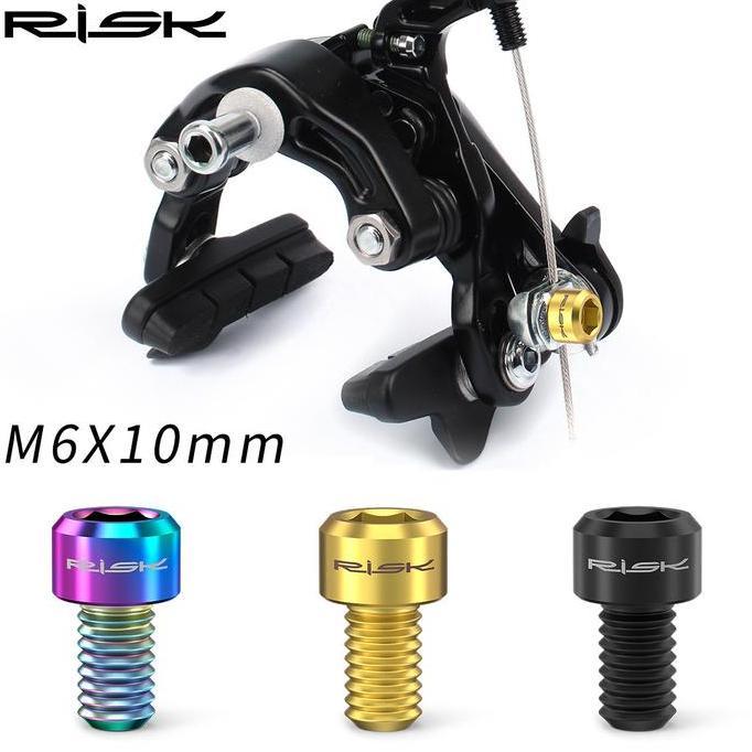 Nutbolt- Risk Baut Titanium M6 X 10Mm  Baut Titanium U Brake Baut V Brake Sepeda