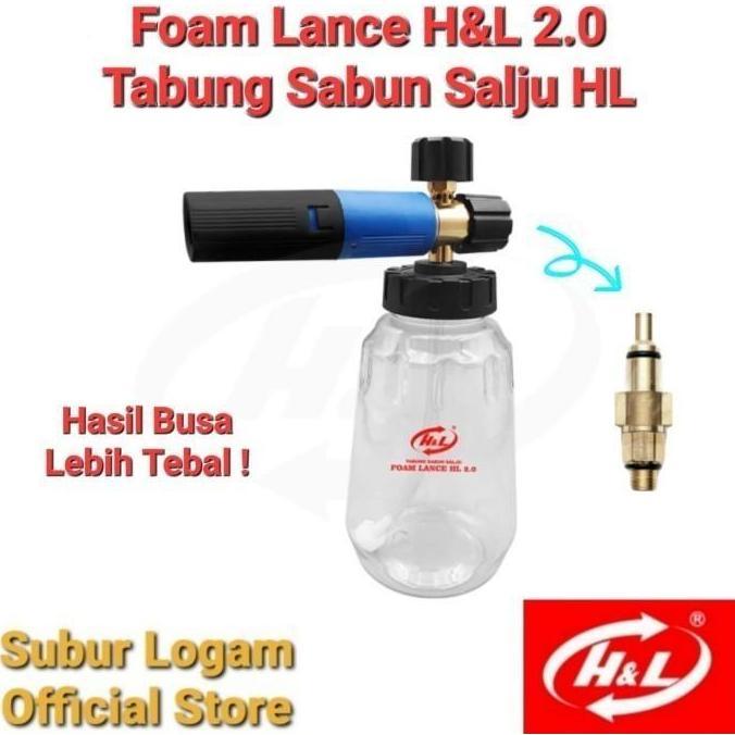 Foam Lance H&L 2.0 untuk Mollar Q8 Tabung Botol Sabun Salju Snow Wash TERMURAH