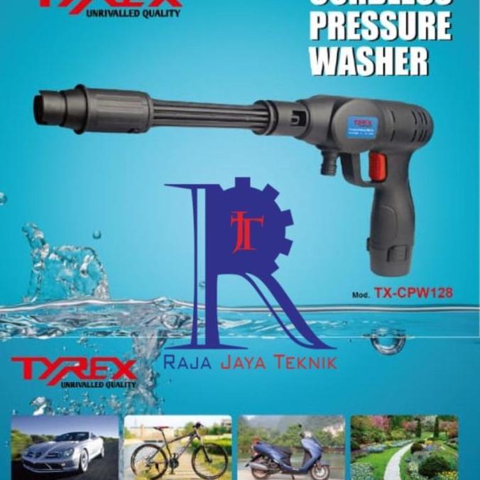 Cordless Jet Cleaner Mesin Cuci Mobil Motor Steam AC Baterai TYREX HEMAT