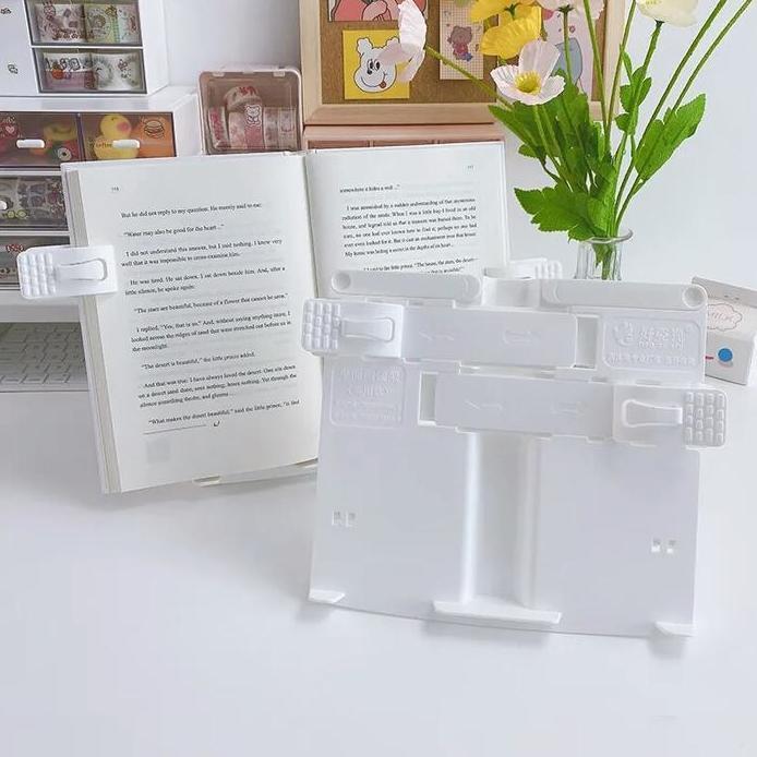 PENYANGGA BUKU BOOK STAND READING HOLDER TABLET AESTHETIC PORTABLE