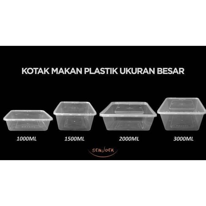 Kotak Thinwall JUMBO 3000ml/Thin Wall Kotak Makanan 3000ml
