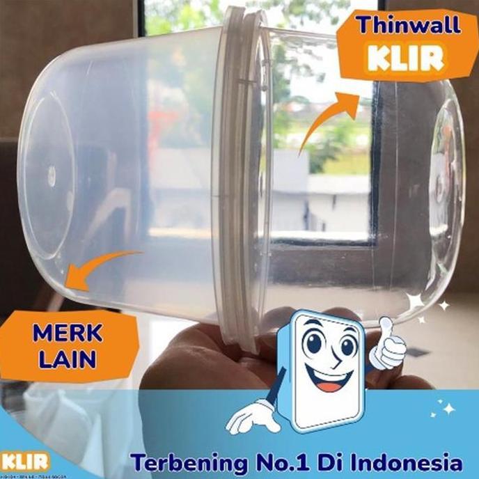Thinwall Kotak 500 ml (25 pcs) Klir / Thinwall Square / Kotak Kecil