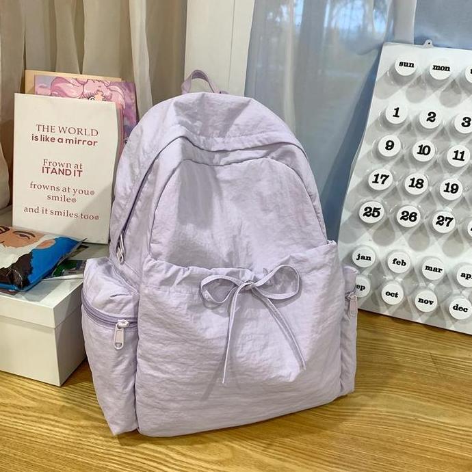 MURAH LEBAY CHIYUM Tas Sekolah Ins Korea Import Fashion Volume Tinggi Tas Bahu Perguruan Tinggi Kuli