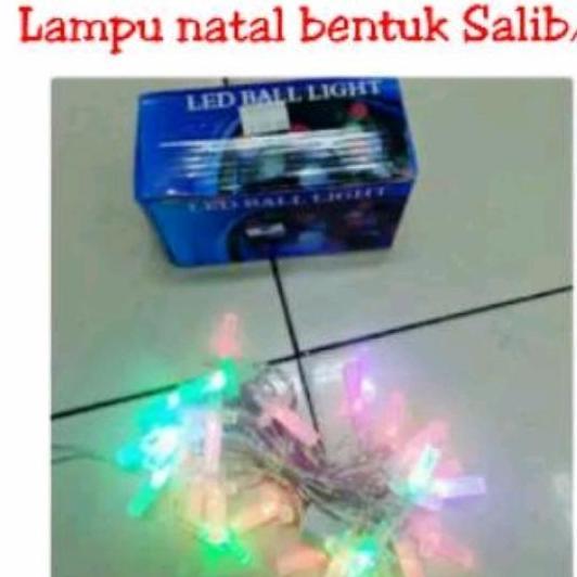 Hiasan aksesoris ornamen gantungan lampu pohon natal christmas