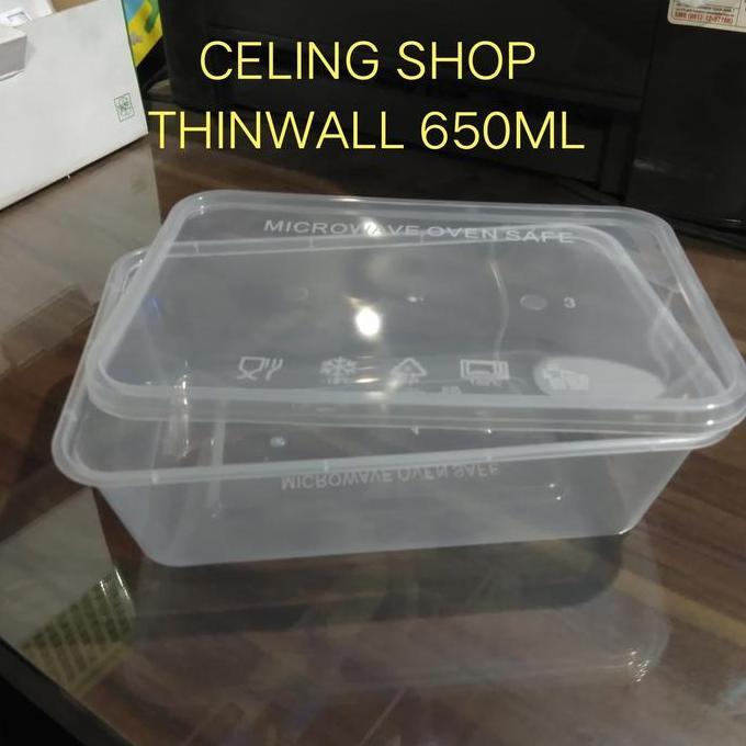 KOTAK WADAH BOX THINWALL BENING NASI 650ML PER 25PC