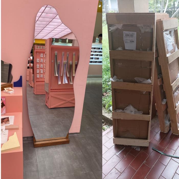 BEST SELLER Irreguler Standing Mirror 160x60cm / arch frameless /