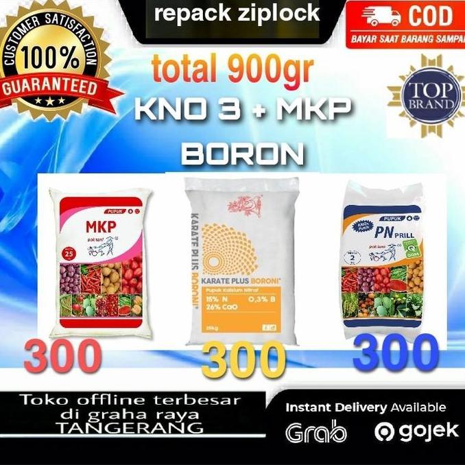 Pupuk Anggur Repack Total 900Gram Mkp Kno3 Boroni Terbaru 