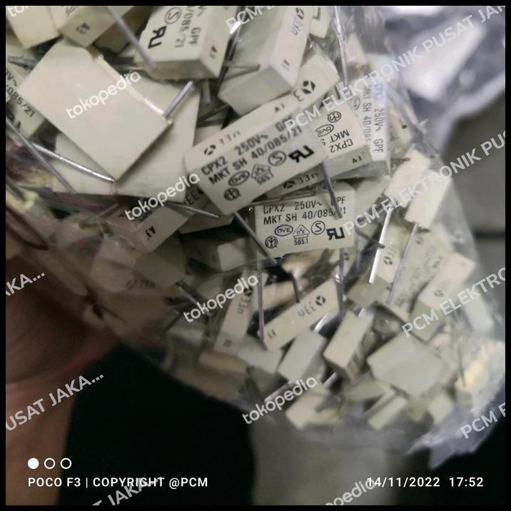 TERBARU GROSIR KAPASITOR MKT MKP KOTAK 33NF 33 NF 333 0.033UF 250V 250VOLT 