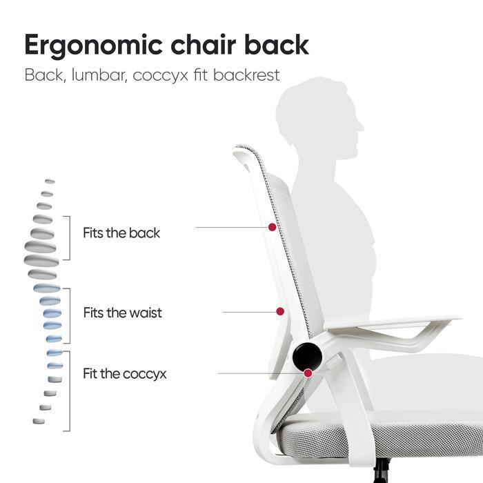 Deli Office Chair/Kursi Kantor Jaring Desain Ergonomis E4931