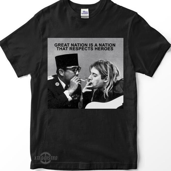 Kaos Soekarno X Kurt Cobain | Hot Item kaos kurt cobain grunge nirvana