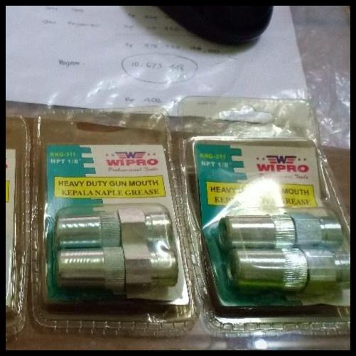 DISKON KEPALA NEPEL NAPLE NIPEL HEAD NAPLE GREASE HEAVY DUTY (NPT 1/8") WIPRO KNG411 KNG311 NGK-102 