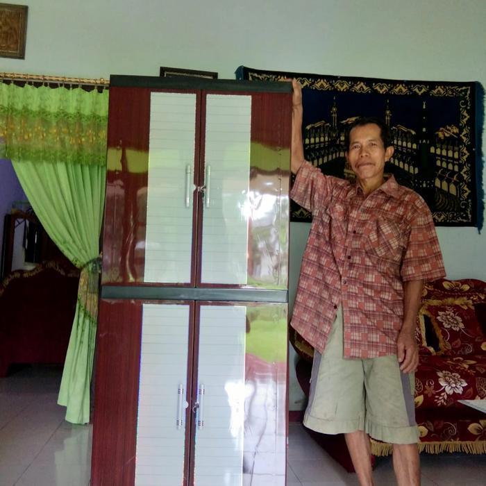 lemari plastik naiba fit Ebony mirror