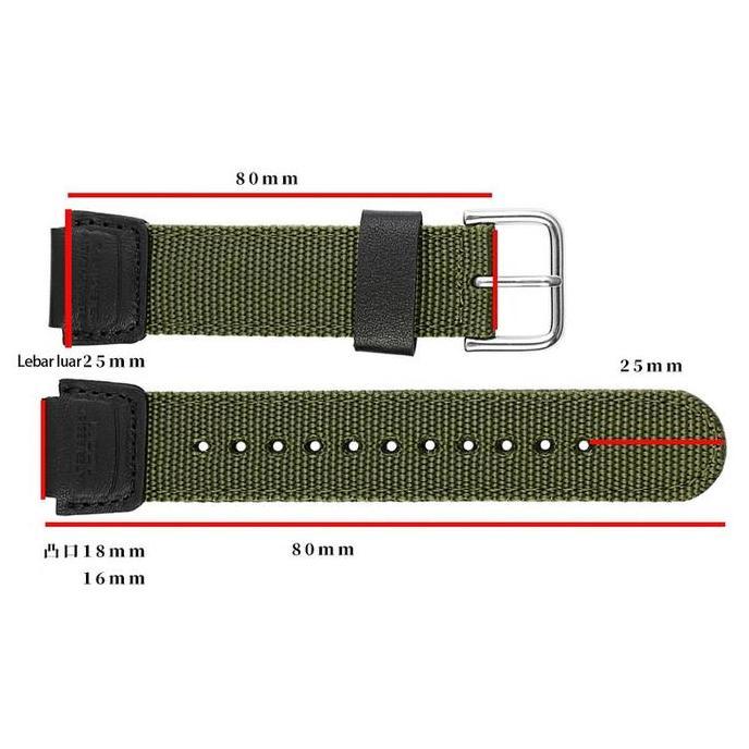 Strap Nylon Tali/Jam Kanvas Casio/Tali Kanvas Casio/Tangan Canvas Nylo