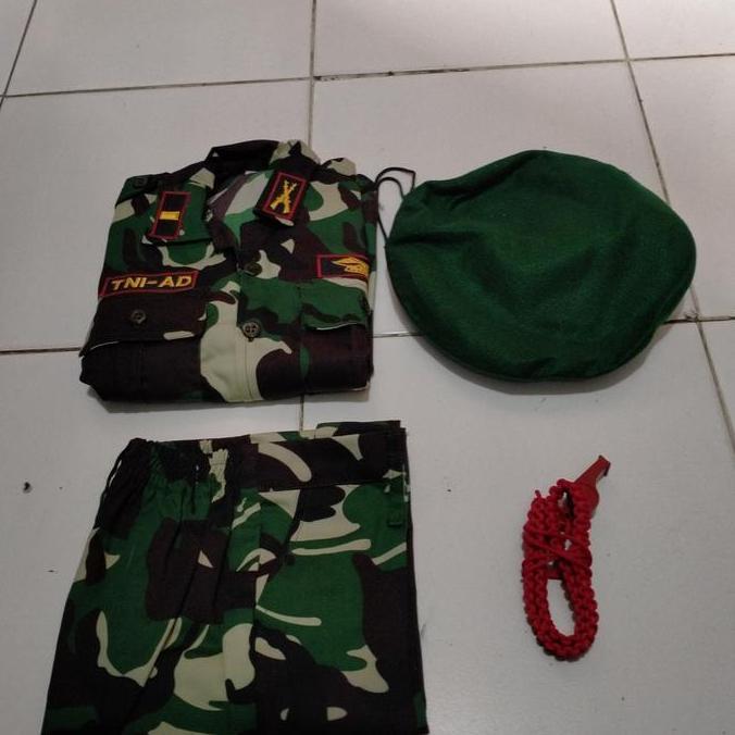 Baju Seragam Tentara Anak Baju Loreng Anak Setelan Tentara Anak