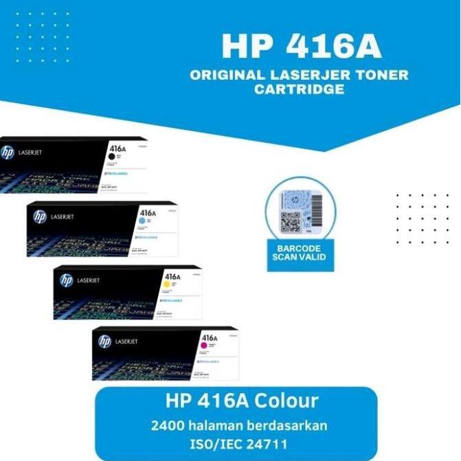 HP Toner Cartridge 416A W2040A W2041A W2042A W2043A untuk Printer M454 M455 M479 M480 Full Chip Gara