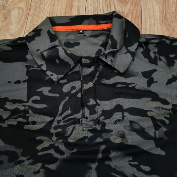 Kaos Polo Loreng Multicam Import / Baju Polo Multicam