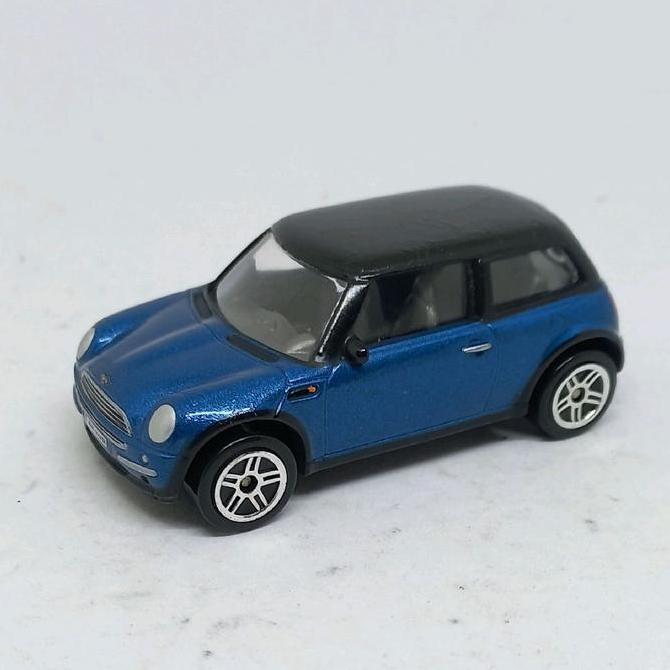 realtoy bmw new mini cooper biru action city loose diecast (s)
