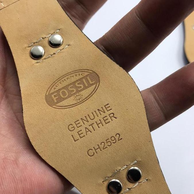 tali jam tangan Fossil coachman double strap 22mm