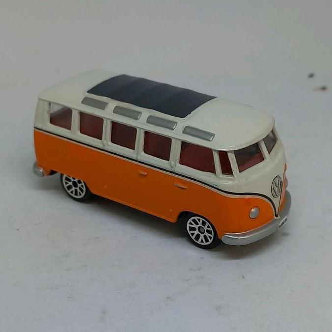 REALTOY ACTION CITY VW MICROBUS VOLKSWAGEN T1 SAMBA VAN LOOSE DIECAST 1/64 (S)