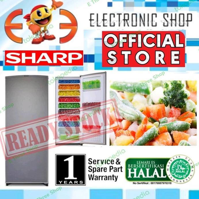 Murah Sharp Fjm189 Kulkas Freezer 6 Rak - Fjm 189