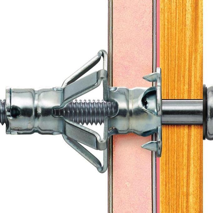 Grosir (1 Dus) Fisher Gypsum Besi M8 / Hollow Wall Anchor M4X45 / Baut Gipsun Besi Angkur Plafon 8 M