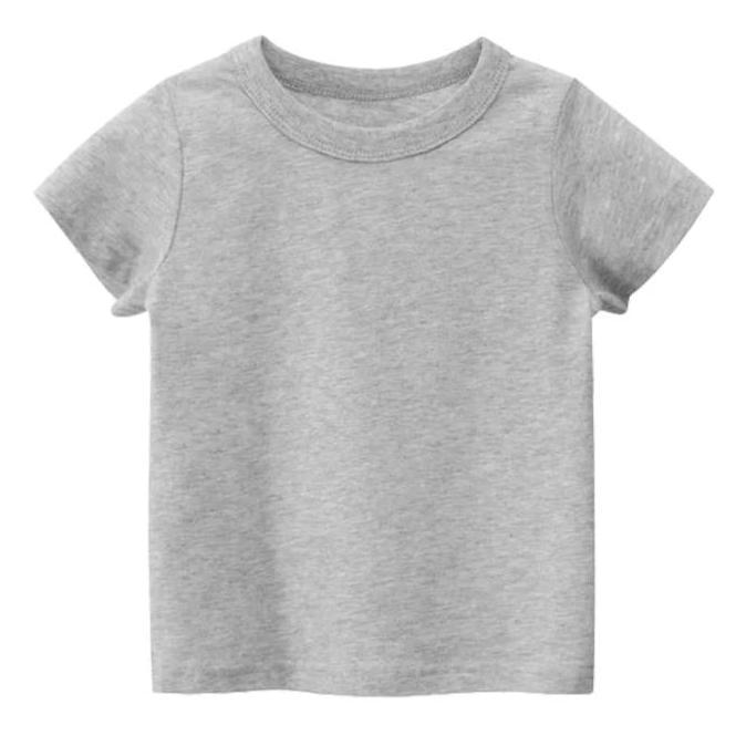 Kaos Polos Anak Lengan Pendek Baju Kaos Polos Atasan Anak 1-10 Tahun