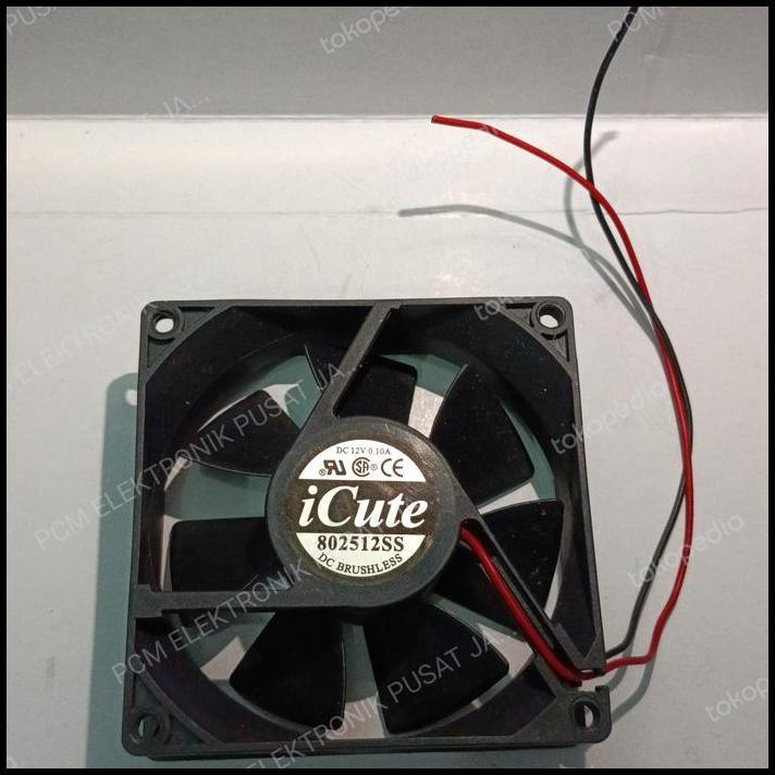 DISKON 2070 FAN KIPAS ICUTE 12VOLT 12 VOLT 2PIN 2 PIN 8CM 9 CM 8X8 802512SS 