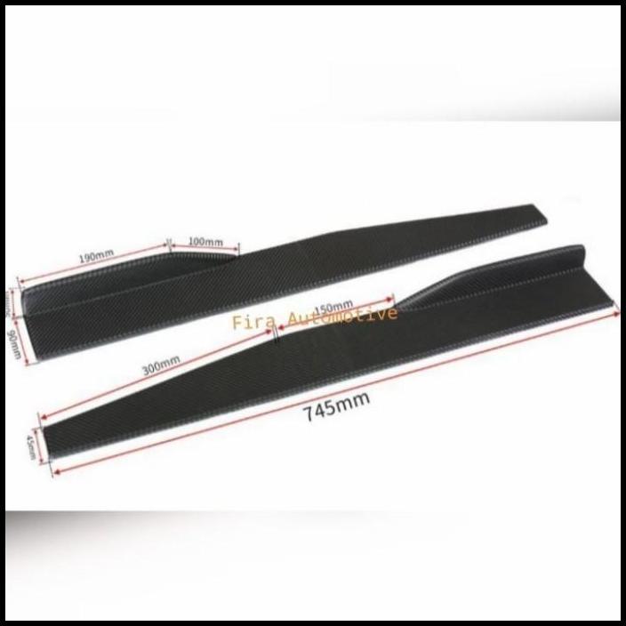 HOT DEAL WINGLET SAMPING VARIASI SAMPING BAWAH MOBIL APV HITAM GLOSY 