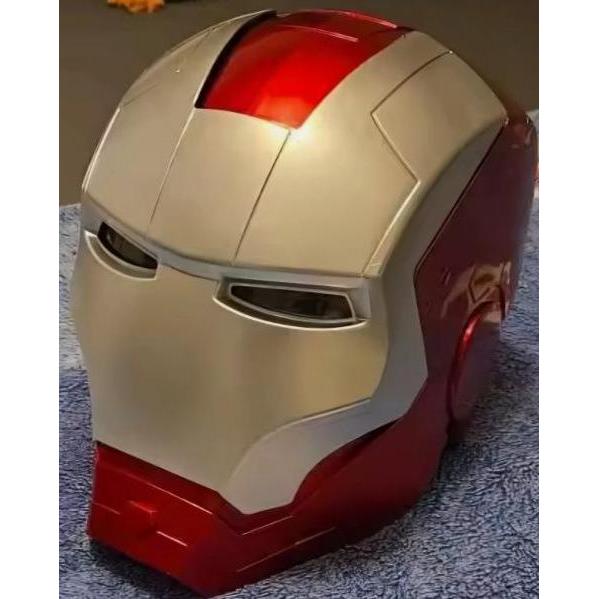 Iron Man 1:1 Cosplay Helmet Marvel Avengers Wearable Led Light Ironman Mark V Mask