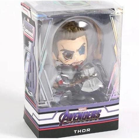 Action Figure Avengers End Game Q Version THOR Mini Figure Bobble Head Toy