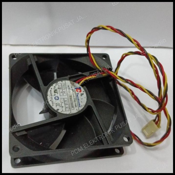 TERLARIS 1670 EXHAUST FAN KIPAS PENDINGIN TC 12V 12VDC 8CM 8 CM 8X8 3 KABEL PIN 