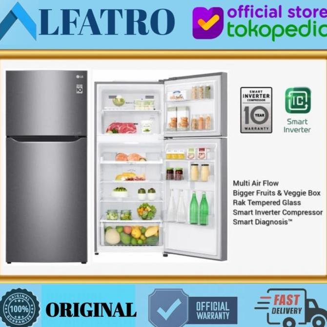 Promo Lg Kulkas 2 Pintu Smart Inverter Gnb422Sqcl / Gn-B422Sqcl