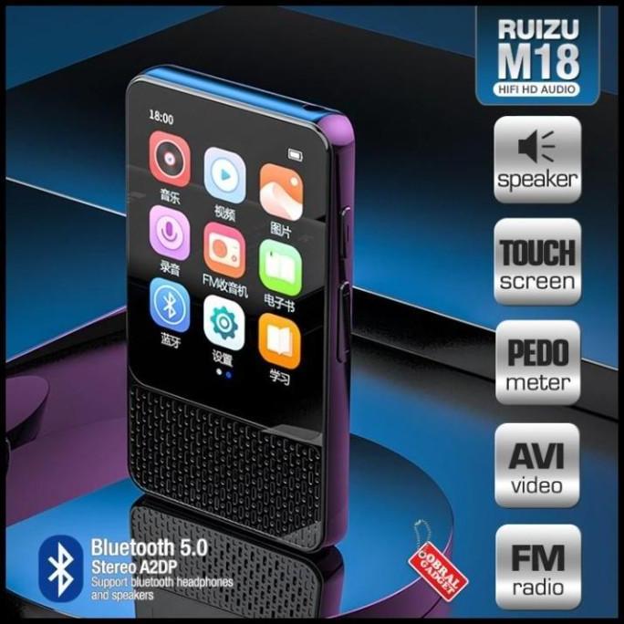 Promo Mp4 / Mp3 Bluetooth Ruizu M18 Music Player 16Gb Touch Screen Hifi