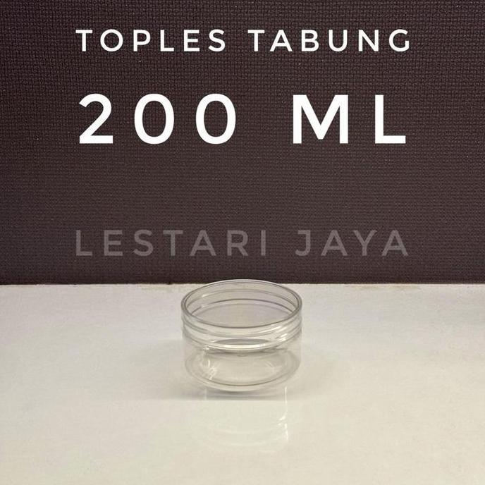 Toples Tabung / Toples Jar / Toples Plastik 200 ml