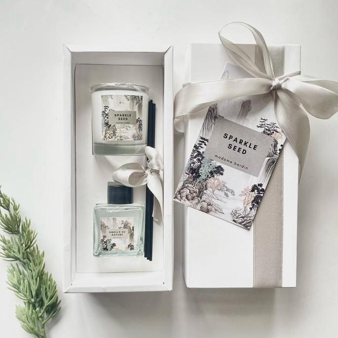 7 VARIAN HAMPERS SET SCENTED CANDLE REED DIFFUSER by madame berdin | Giftset Candle | Kado Ulangtahu