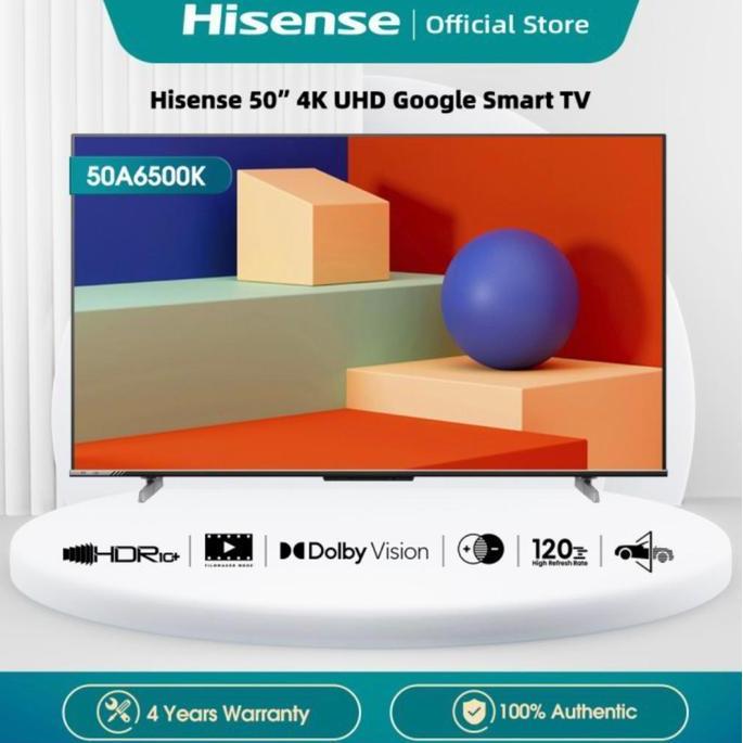 Murah Tv Hisense 50 Inch Android Google Tv 4K 50 Hisense 50A6500K 50A6500