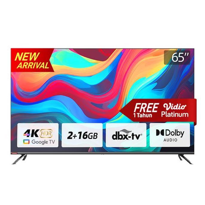 Promo Changhong U65H7 Pro Google Tv 65 Inch Smart Tv  65 Inch Uhd 4K Hdr10+