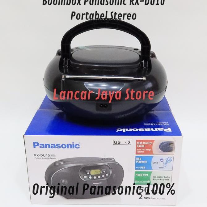 Promo Mini Compo Cd Player/Panasonic Rx-Du10 Black Original Cd Lagu