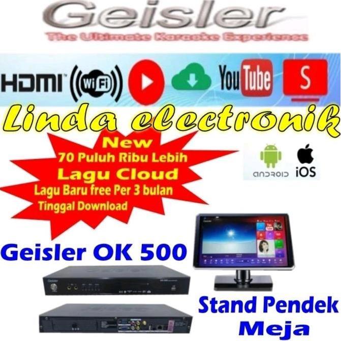 Grosir Player Geisler Ok500 + Kaki Pendek Geisler Ok 500 + Kaki Meja Garansi Resmi Original Dvd Lagu