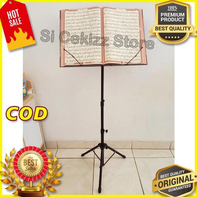 STAND MUSHAF AL QURAN JUMBO DUDUKAN BESI AL QURAN LANSIA UNTUK MUSHAF KABIR - ORI PREMIUM KUN