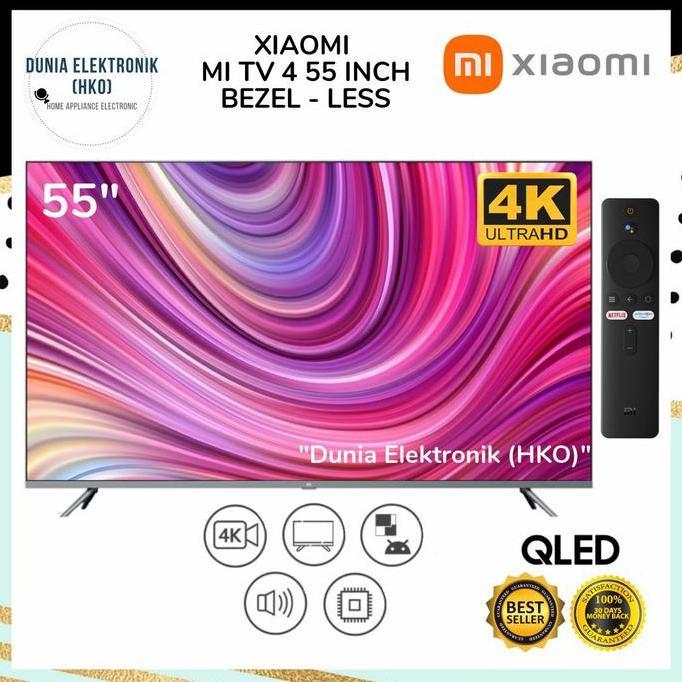 Grosir Led Tv Xiaomi Mi Tv 4 55" 55 Inch Smart Tv Android Bezel Less 4K