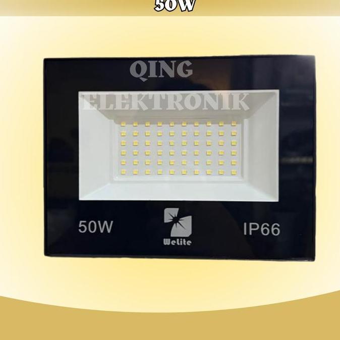 Raito- Led Flood Light Sorot Lampu Sorot Tembak Outdoor 50W 100W Floodlight Hitam Casing