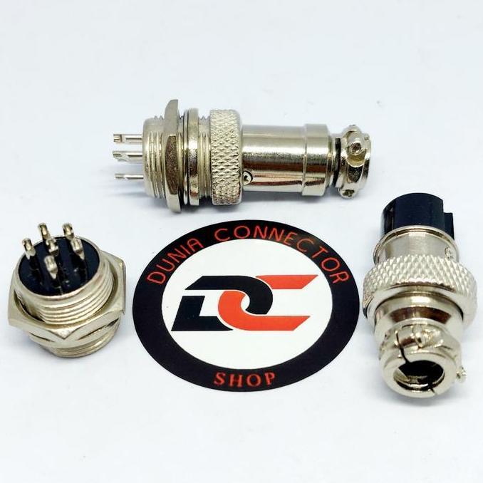 KONEKTOR CB 6 PIN UNTUK UKURAN GX 16MM