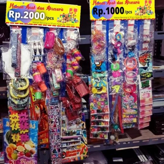 mainan rencengan serba 1000,mainan renteng murah