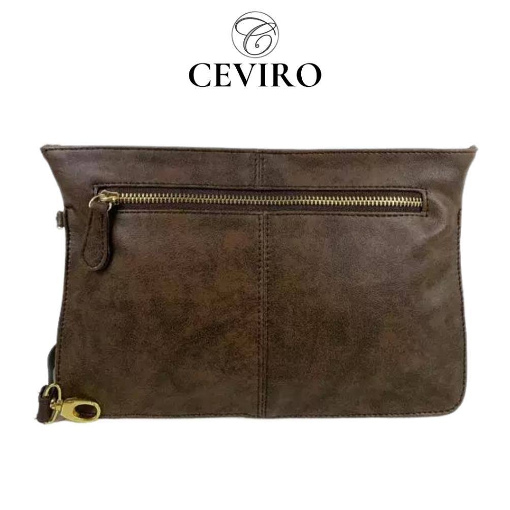 Sale CEVIRO Dompet Kulit Pria Dan Wanita Ceviro Ueno Clutch Paling Terbaru Original