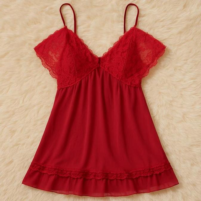 NEW [ HAPPY GIRL SHOP ] LINGERIE PAKAIAN NIGHTWEAR FITTING DRESS TRANSPARAN HOT SEXY STYLE SABRINA G