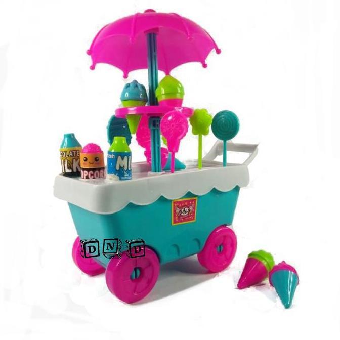 Mainan Anak Ice Cream Store Play Set Gerobak Penjual Es Krim IM-3202