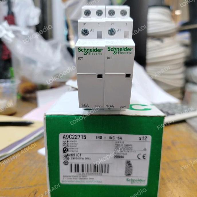 Kontaktor Ict 16A 1Nc 1No Schneider Terbatas