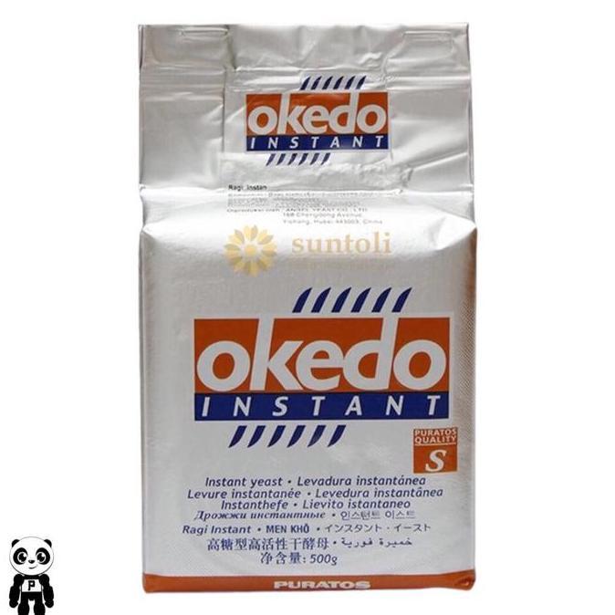 Zairyo- Puratos Okedo Instant Yeast 500G Ragi Instan Kering Pengembang Roti Dan Kue